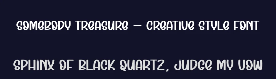 Somebody Treasure – Creative Style Font by andikastudio — Display Font — thumbnail 2