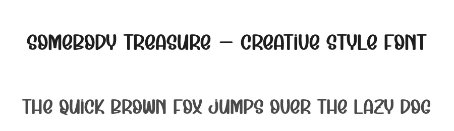 Somebody Treasure – Creative Style Font by andikastudio — Display Font