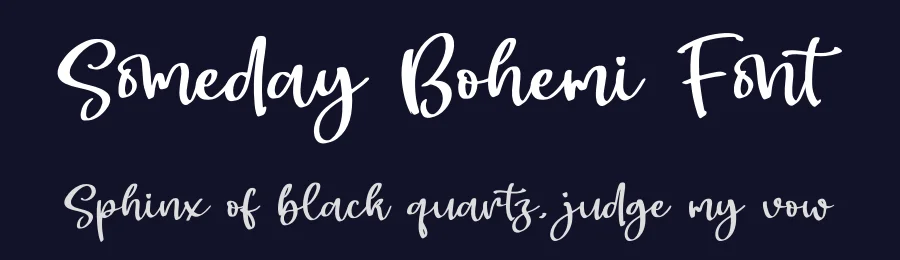 Someday Bohemi Font by glorytype — Script Handwritten Font — thumbnail 2