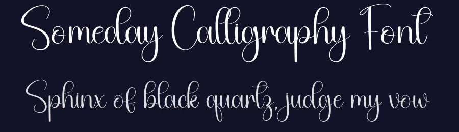 Someday Calligraphy Font by creativeletter — Script Handwritten Font — thumbnail 2