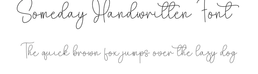 Someday Handwritten Font by creativeletter — Script Handwritten Font
