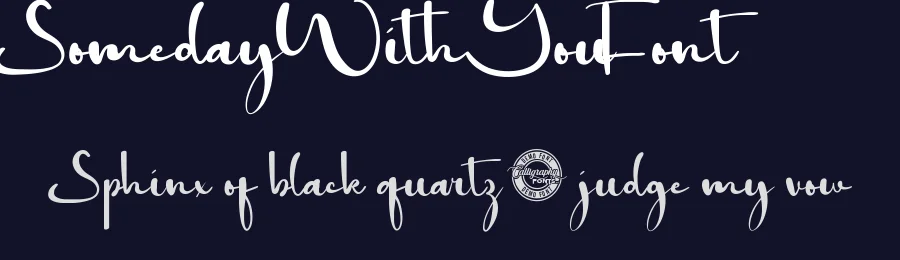 Someday With You Font by CalligraphyFonts.net — Script Handwritten Font — thumbnail 2