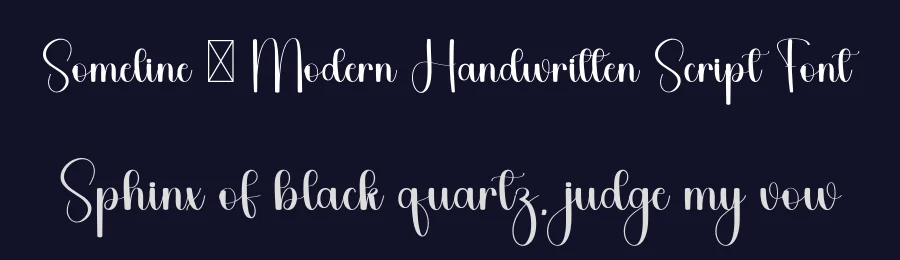 Someline – Modern Handwritten Script Font by freshtypeink — Script Handwritten Font — thumbnail 2