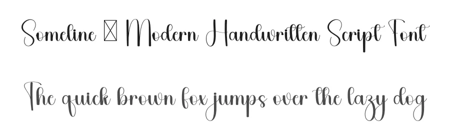 Someline – Modern Handwritten Script Font by freshtypeink — Script Handwritten Font