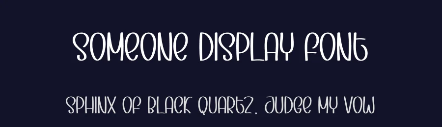 Someone Display Font by Store_07 — Display Font — thumbnail 2
