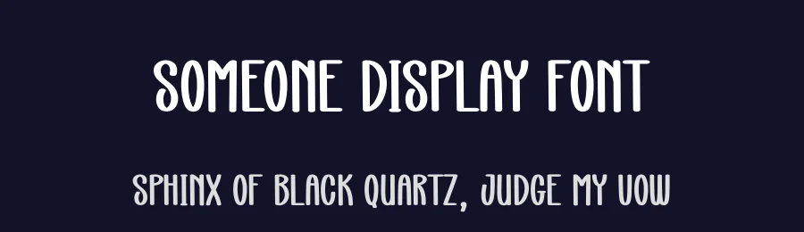 Someone Display Font by creativeletter — Display Font — thumbnail 2