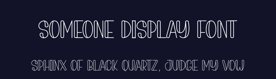 Someone Display Font by creativeletter — Display Font — thumbnail 2