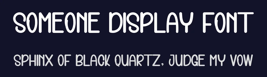 Someone Display Font by inermediaSTUDIO — Display Font — thumbnail 2