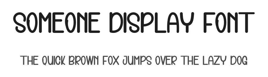 Someone Display Font by inermediaSTUDIO — Display Font