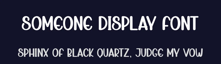 Someone Display Font by andikastudio — Display Font — thumbnail 2