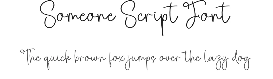 Someone Script Font by creativeletter — Script Handwritten Font