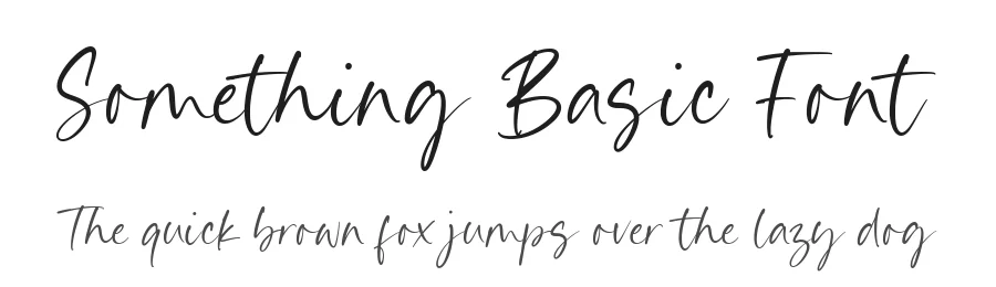 Something Basic Font by Timur type — Script Handwritten Font