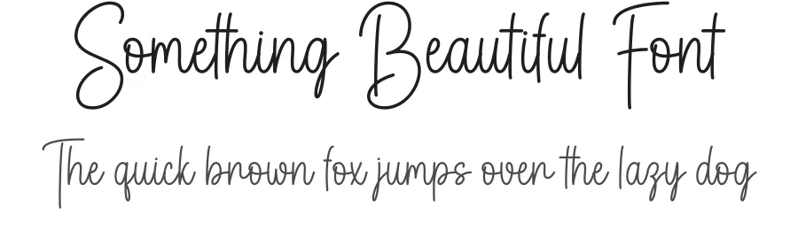Something Beautiful Font by DN Creative — Script Handwritten Font