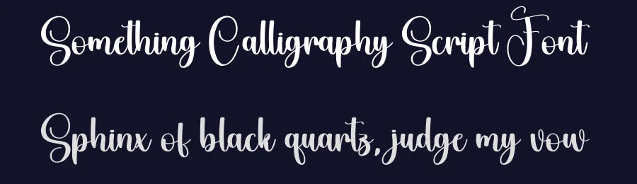 Something Calligraphy Script Font by creativeletter — Script Handwritten Font — thumbnail 2