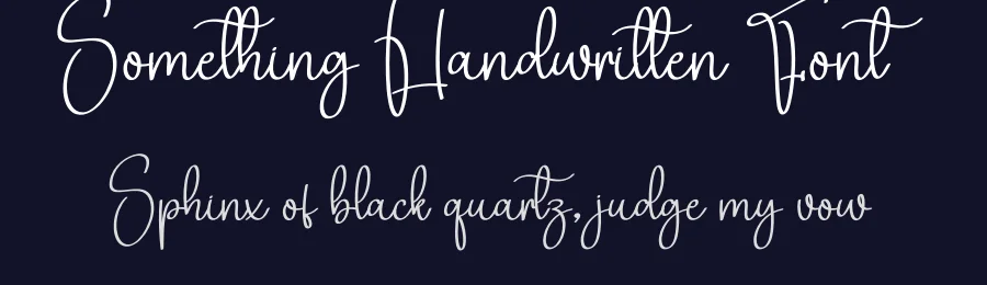 Something Handwritten Font by creativeletter — Script Handwritten Font — thumbnail 2