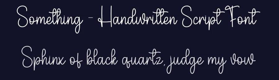 Something – Handwritten Script Font by andikastudio — Script Handwritten Font — thumbnail 2