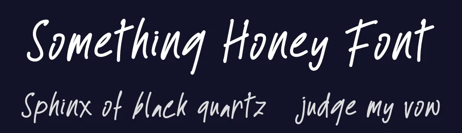 Something Honey Font by Yoga Letter — Script Handwritten Font — thumbnail 2
