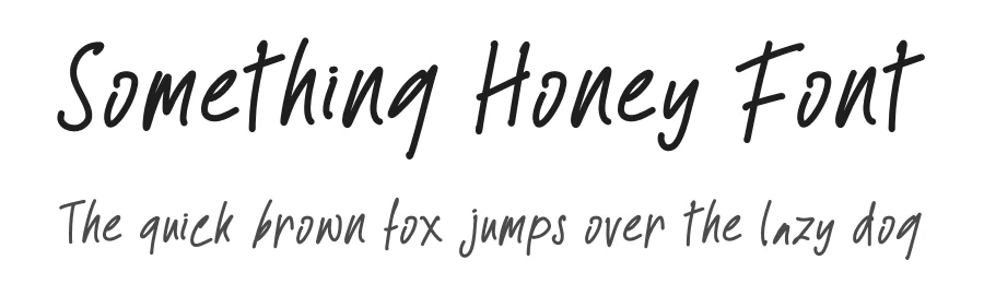 Something Honey Font by Yoga Letter — Script Handwritten Font