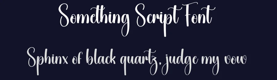 Something Script Font by creativeletter — Script Handwritten Font — thumbnail 2