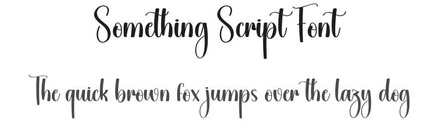 Something Script Font by creativeletter — Script Handwritten Font