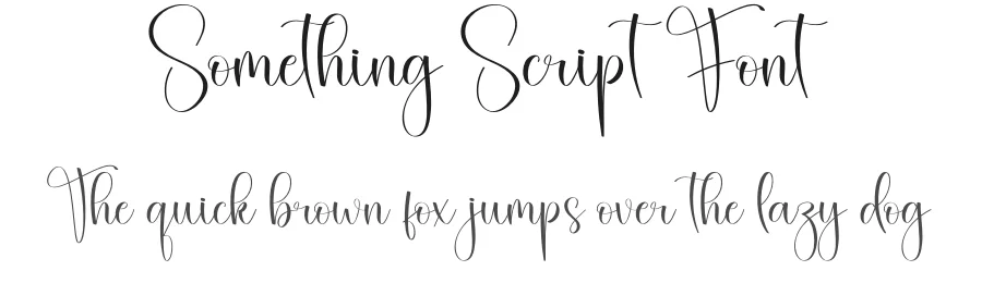 Something Script Font by creativeletter — Script Handwritten Font