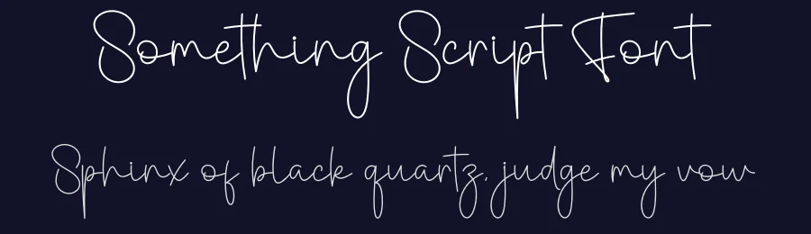 Something Script Font by creativeletter — Script Handwritten Font — thumbnail 2