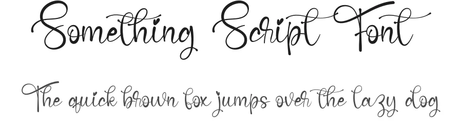Something Script Font by creativeletter — Script Handwritten Font