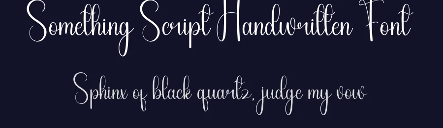 Something Script Handwritten Font by andikastudio — Script Handwritten Font — thumbnail 2