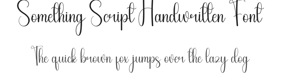 Something Script Handwritten Font by andikastudio — Script Handwritten Font