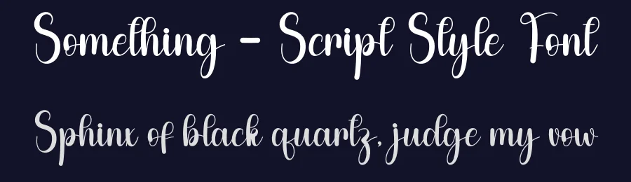 Something – Script Style Font by andikastudio — Script Handwritten Font — thumbnail 2