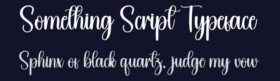 Something Script Typeface by andikastudio — Script Handwritten Font — thumbnail 2