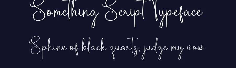 Something Script Typeface by creativeletter — Script Handwritten Font — thumbnail 2