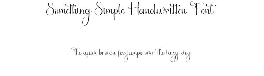 Something Simple Handwritten Font by freshtypeink — Script Handwritten Font