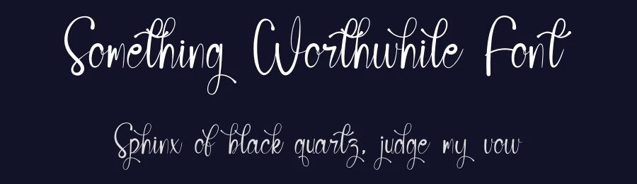 Something Worthwhile Font by kateengciu — Script Handwritten Font — thumbnail 2