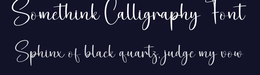 Somethink Calligraphy Font by creativeletter — Script Handwritten Font — thumbnail 2