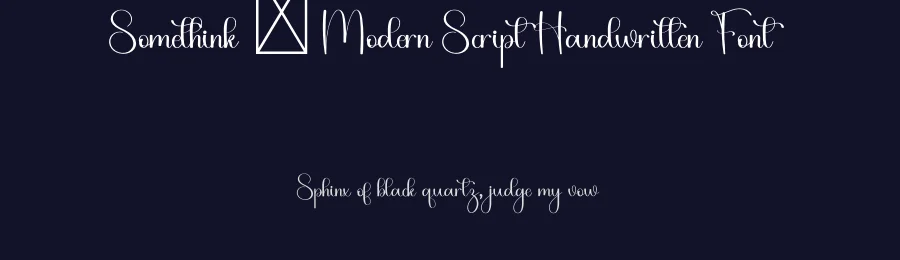 Somethink – Modern Script Handwritten Font by freshtypeink — Script Handwritten Font — thumbnail 2