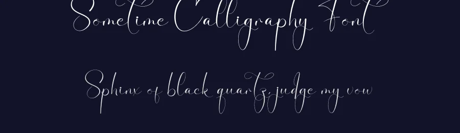 Sometime Calligraphy Font by creativeletter — Script Handwritten Font — thumbnail 2