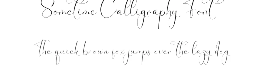 Sometime Calligraphy Font by creativeletter — Script Handwritten Font