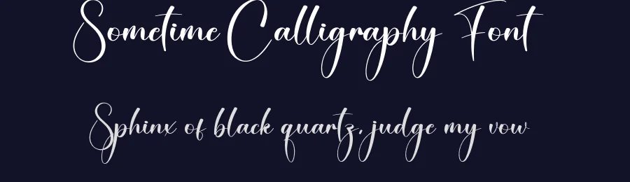 Sometime Calligraphy Font by creativeletter — Script Handwritten Font — thumbnail 2
