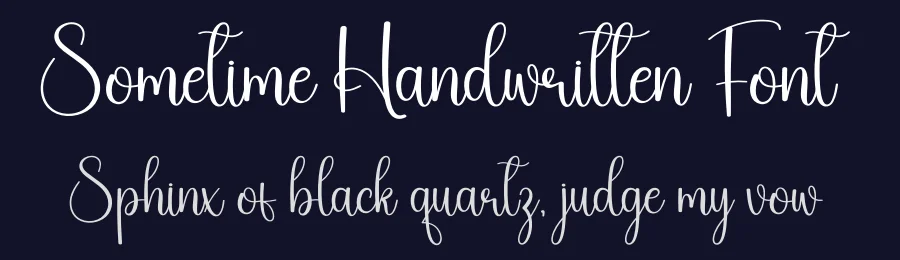 Sometime Handwritten Font by creativeletter — Decorative Font — thumbnail 2