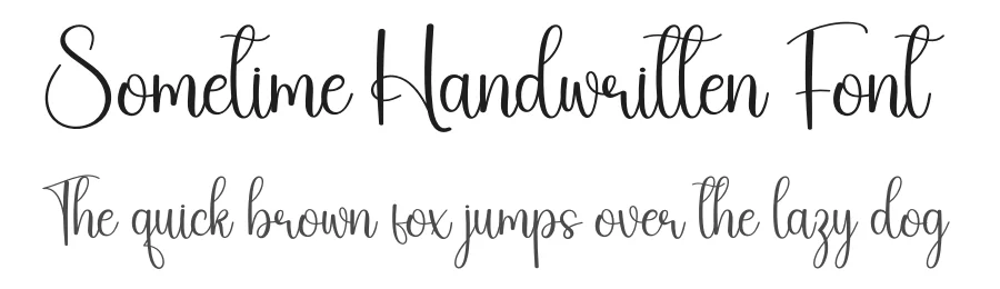 Sometime Handwritten Font by creativeletter — Decorative Font