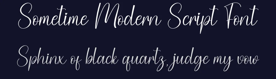 Sometime Modern Script Font by creativeletter — Script Handwritten Font — thumbnail 2