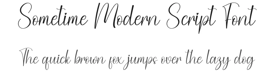 Sometime Modern Script Font by creativeletter — Script Handwritten Font
