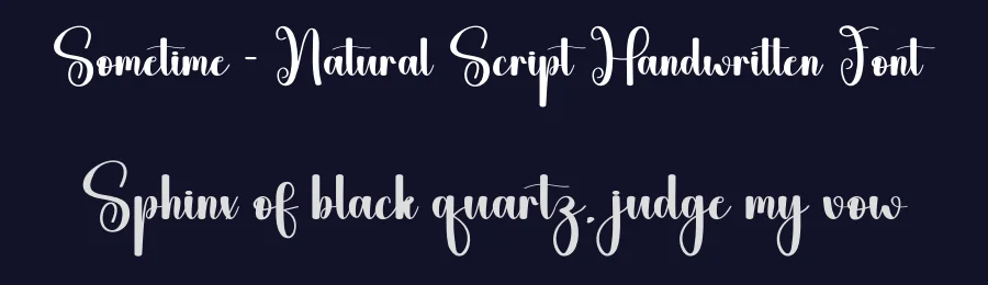 Sometime – Natural Script Handwritten Font by andikastudio — Script Handwritten Font — thumbnail 2