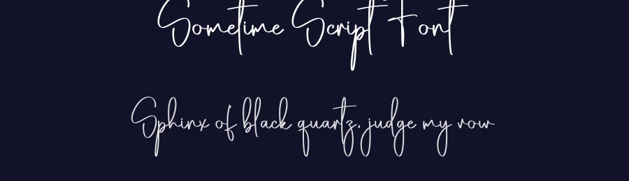 Sometime Script Font by creativeletter — Script Handwritten Font — thumbnail 2