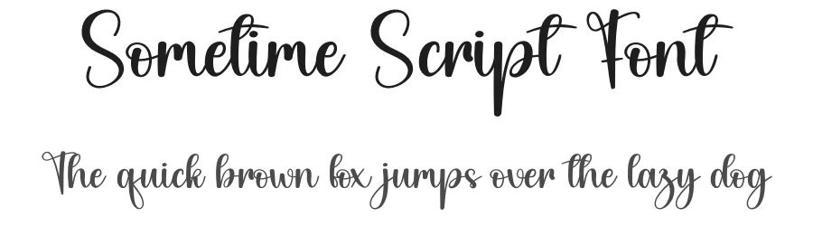 Sometime Script Font by andikastudio — Script Handwritten Font
