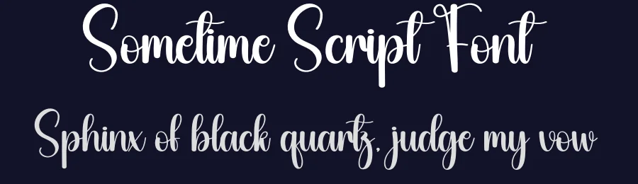 Sometime Script Font by creativeletter — Script Handwritten Font — thumbnail 2