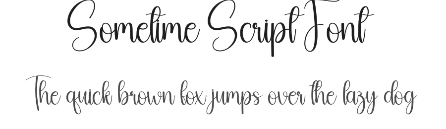 Sometime Script Font by andikastudio — Script Handwritten Font