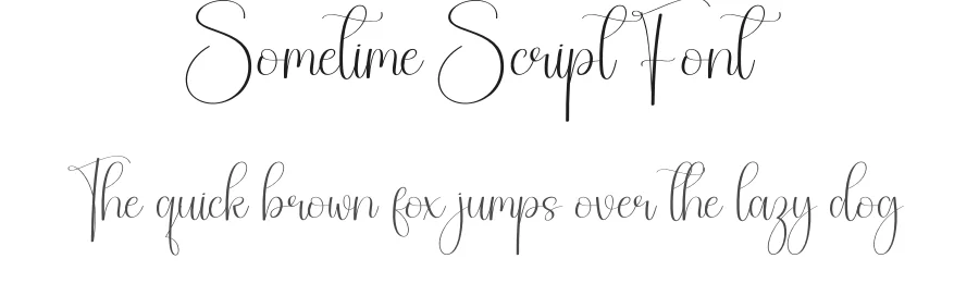 Sometime Script Font by creativeletter — Script Handwritten Font