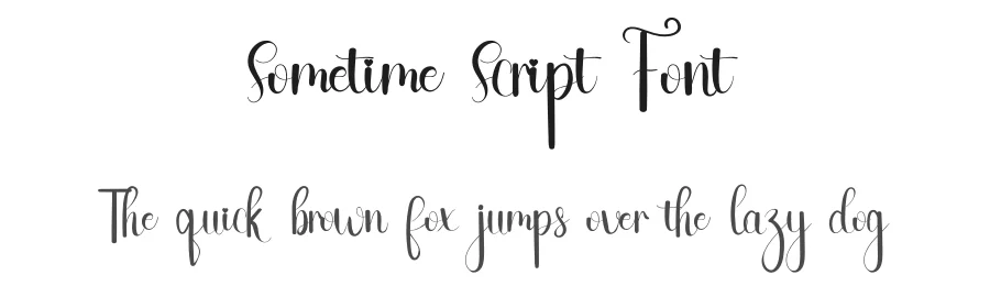 Sometime Script Font by inermediaSTUDIO — Script Handwritten Font